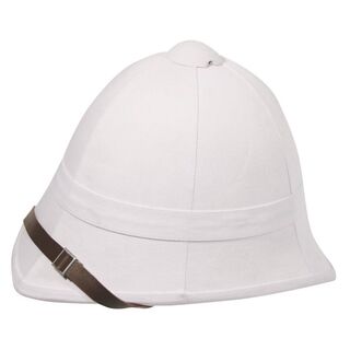 British Colonial Pith Helmet White