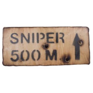 Sniper 500m Sign