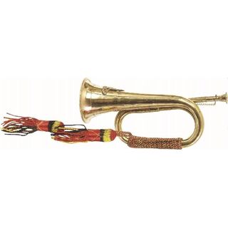 Brass Bugle with Braid